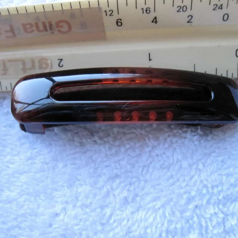 2 Packs - 2 Goody Slideproof Velvet Plastic Stay Put Secure Fit Hair Barrettes